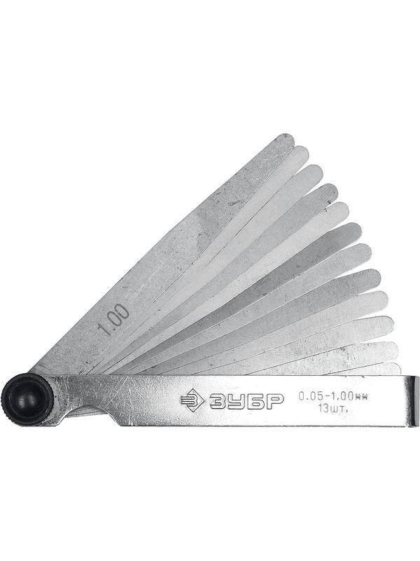 ЗУБР 13 шт, 0.05 - 1 мм, набор автомобильных щупов (4325-H13)