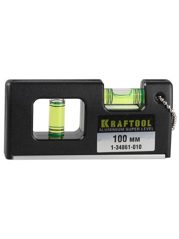 KRAFTOOL Mini-Pro, 100 мм, магнитный компактный уровень, Pro (1-34861-010)