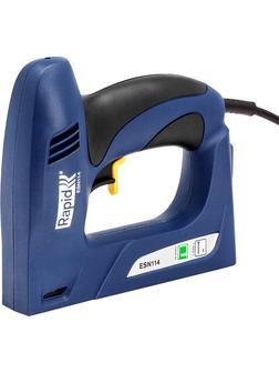 RAPID R:El.Staple Gun ESN114, тип 140 и гвоздей 300, 2-в-1, нейлер-степлер (гвозде/скобозабиватель) электрический для скоб (5000131)