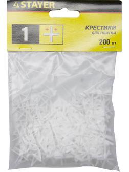 STAYER 1 мм, 200 шт, крестики для плитки (3380-1)