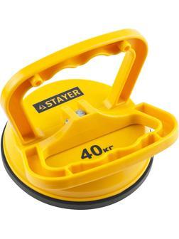 STAYER MAXLift, 40 кг, одинарный пластмассовый стеклодомкрат (33718-1)