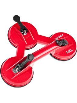 ЗУБР 140 кг, на присоске, тройной пластмассовый подъемник (33724-3)