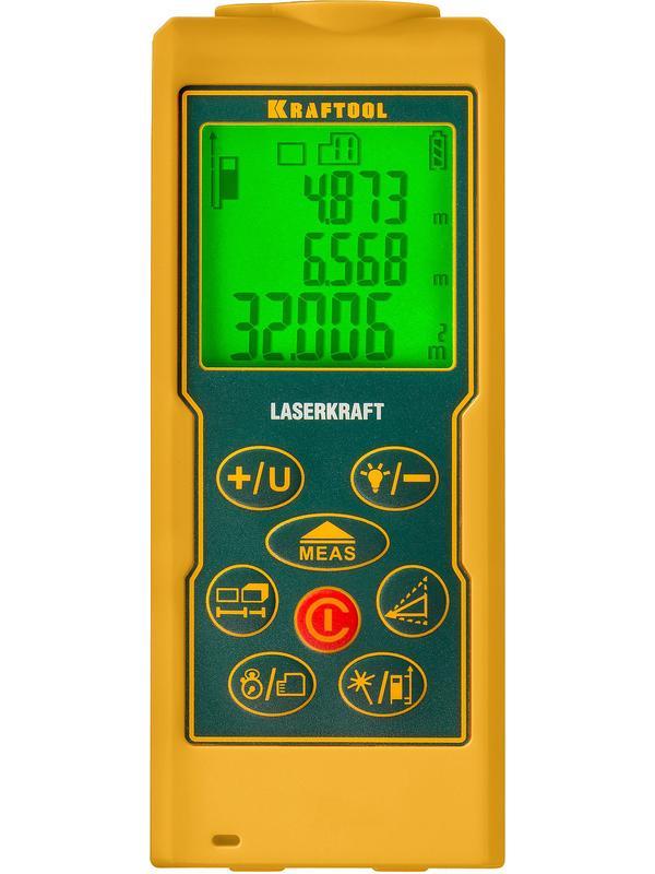 KRAFTOOL Laser-Kraft, 5 см - 70 м, лазерный дальномер (34760)