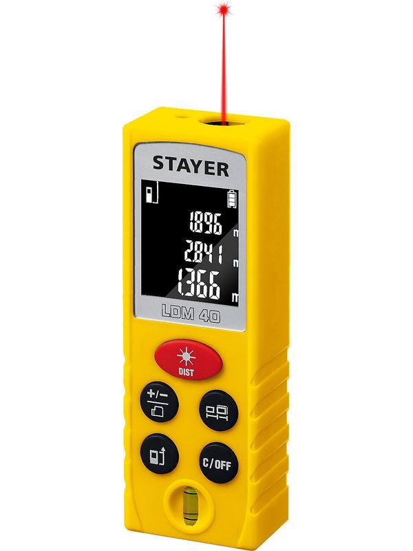 STAYER 40 м, лазерный дальномер, Professional (34956)