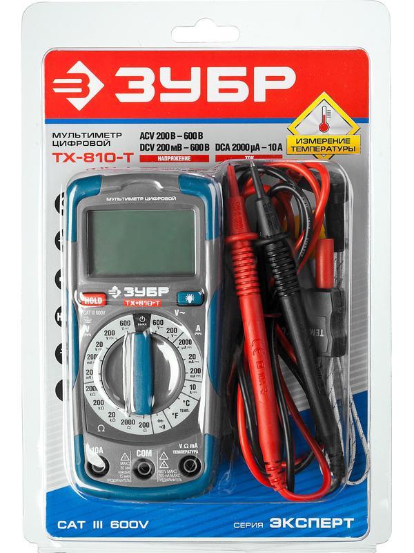 ЗУБР ТХ-810-Т Цифровой мультиметр (59810)