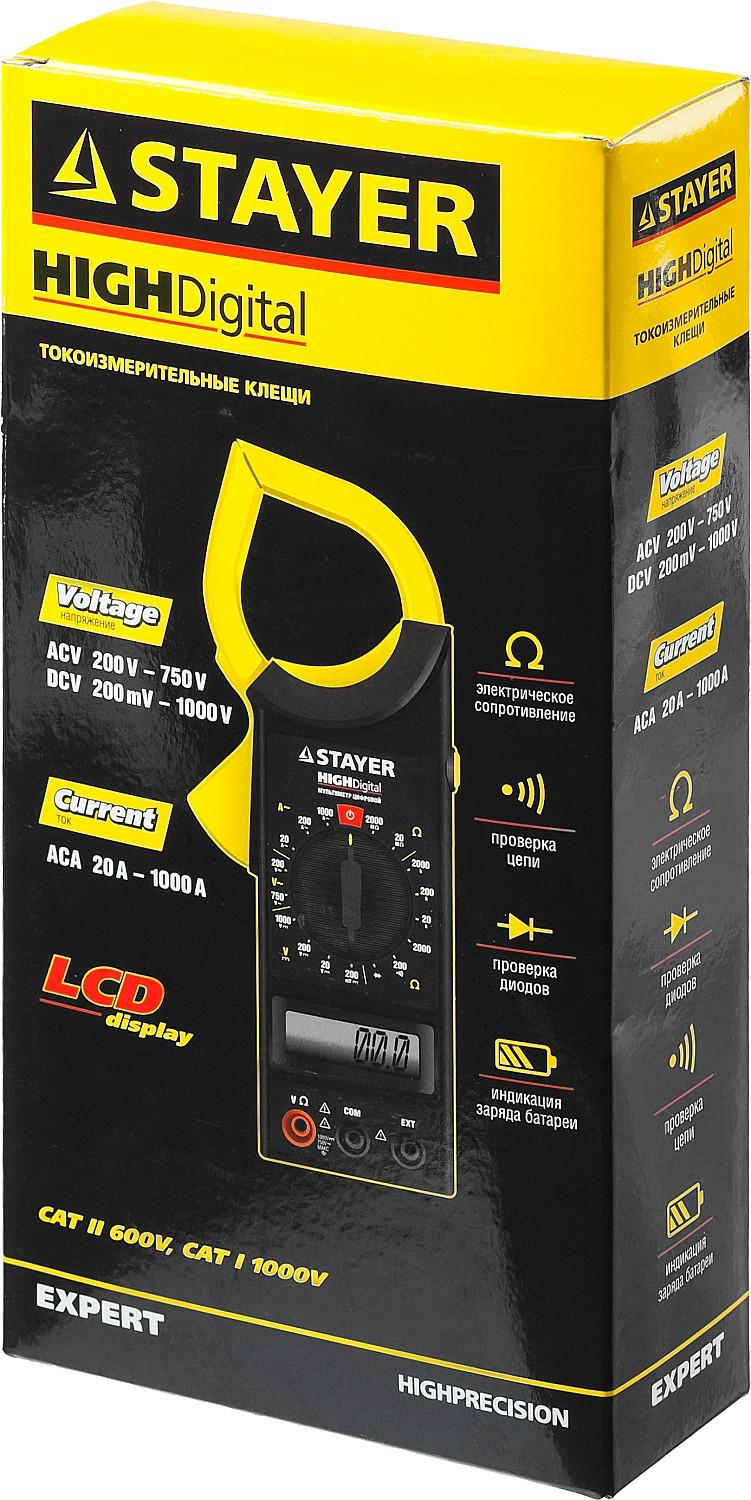 STAYER HIGHDigital Цифровые токовые клещи (59820)