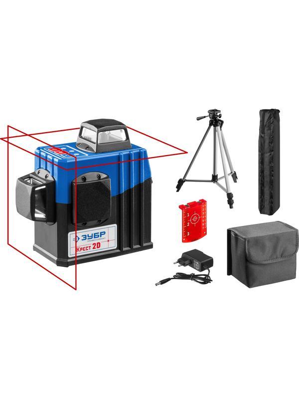 ЗУБР КРЕСТ 2D, №2, 20 - 70 м, лазерный нивелир, Профессионал (34907-2)