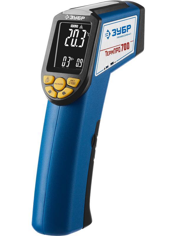 ЗУБР ТермПро-700, -30° +650°С, инфракрасный пирометр, Профессионал (45721-650)