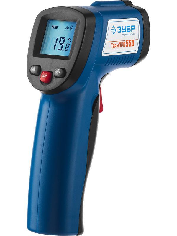 ЗУБР ТермПро-550 -30° +550°С, инфракрасный пирометр, Профессионал (45723-550)