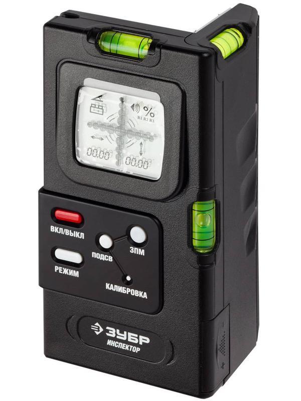 ЗУБР ИНСПЕКТОР, 0 - 360°, ± 0.05, двухплоскостной, электронный уровень-уклономер , Профессионал (34747)