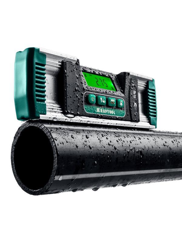 KRAFTOOL EXTREM, 0 - 360°, точность 0.05°, HOLD, IP67, электронный уровень-уклономер (34686)