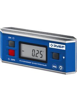 ЗУБР МИНИ, 0 - 90°, ±0.05°, электронный уровень-уклономер, Профессионал (34745)