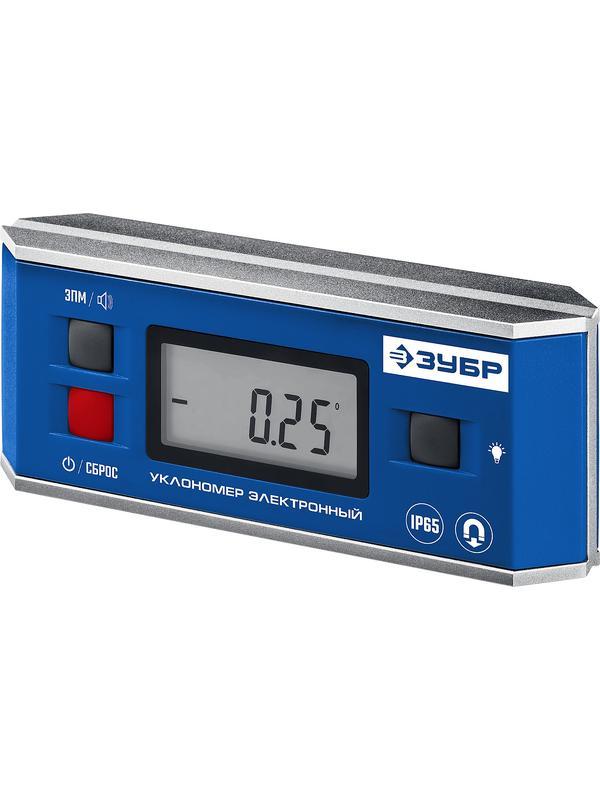 ЗУБР МИНИ, 0 - 90°, ±0.05°, электронный уровень-уклономер, Профессионал (34745)