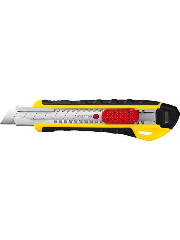 STAYER KS-18A, 18 мм, нож с автостопом, Professional (0916)