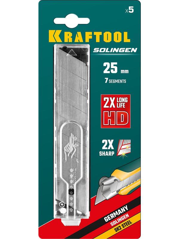 KRAFTOOL 25 мм, 5 шт, сегментированные лезвия (09607-25-S5)