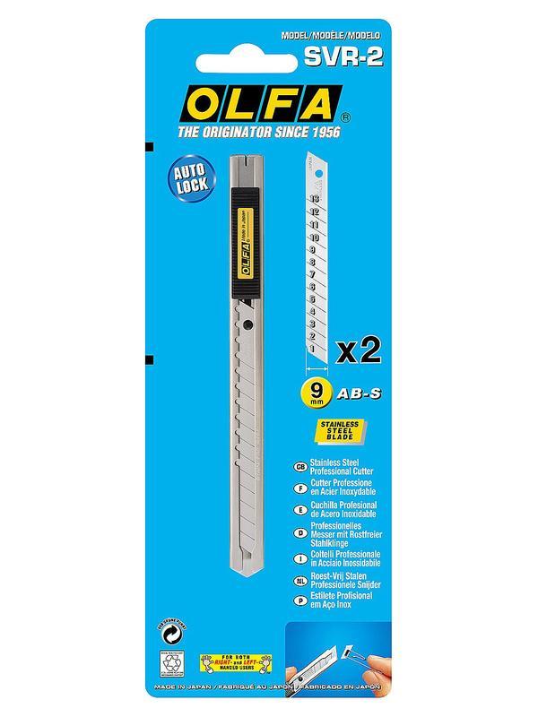 OLFA 9 мм, с выдвижным лезвием, нож (OL-SVR-2)