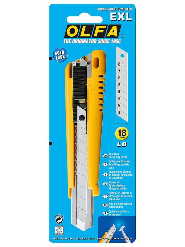 OLFA с выдвижным лезвием 18 мм, нож (OL-EXL)