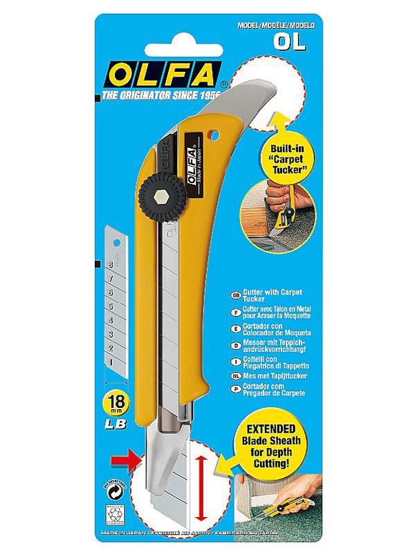OLFA с выдвижным лезвием 18 мм, нож (OL-OL)