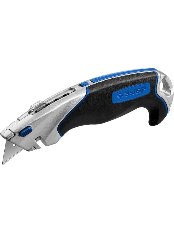 ЗУБР А24, с автостопом, универсальный нож, Профессионал (0923)