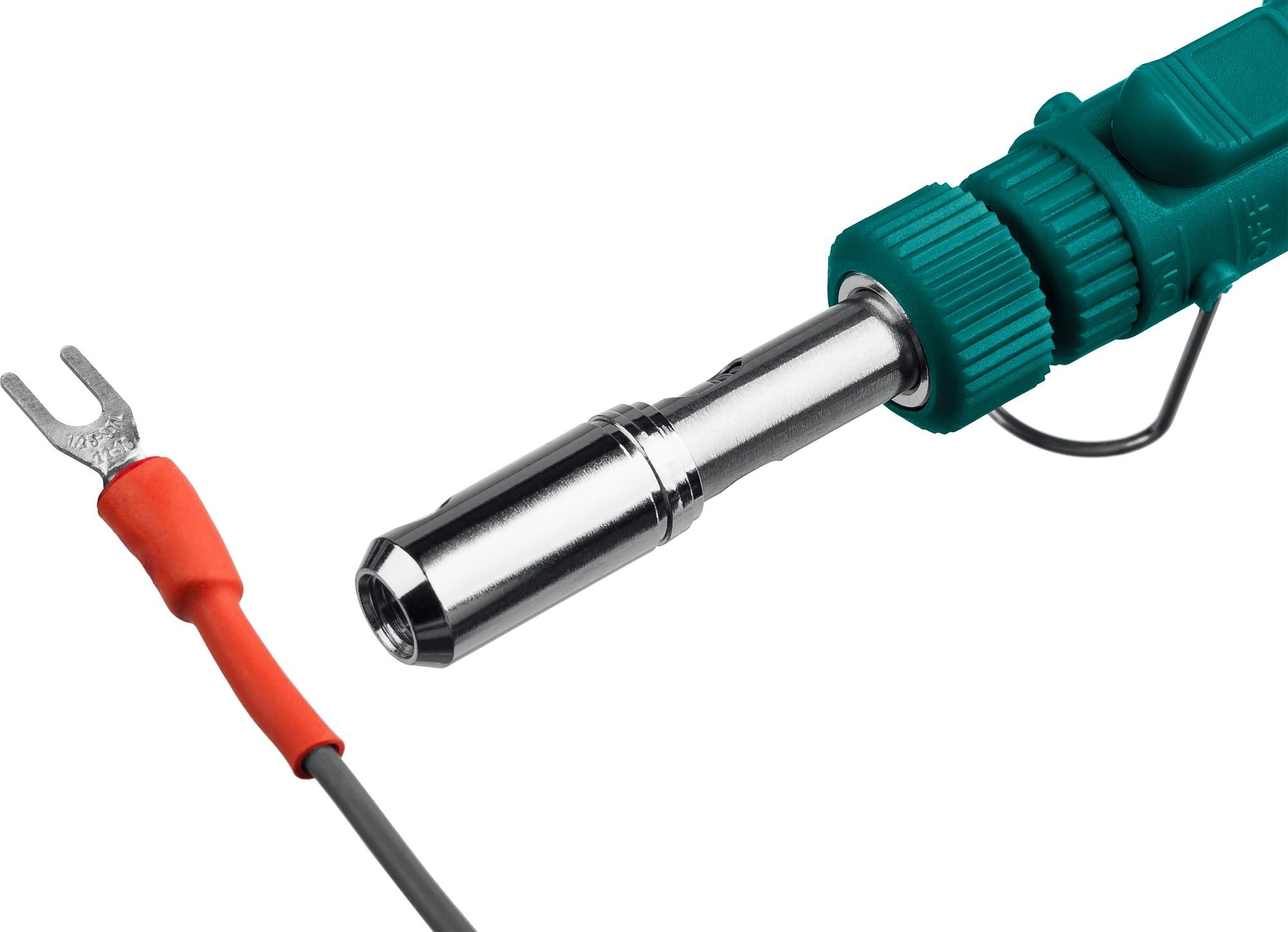 KRAFTOOL SolderGas, 70 B, 30 - 70 Вт, 1300°С, горелка, фен, набор 8 в 1, газовый паяльник (55504-H8)