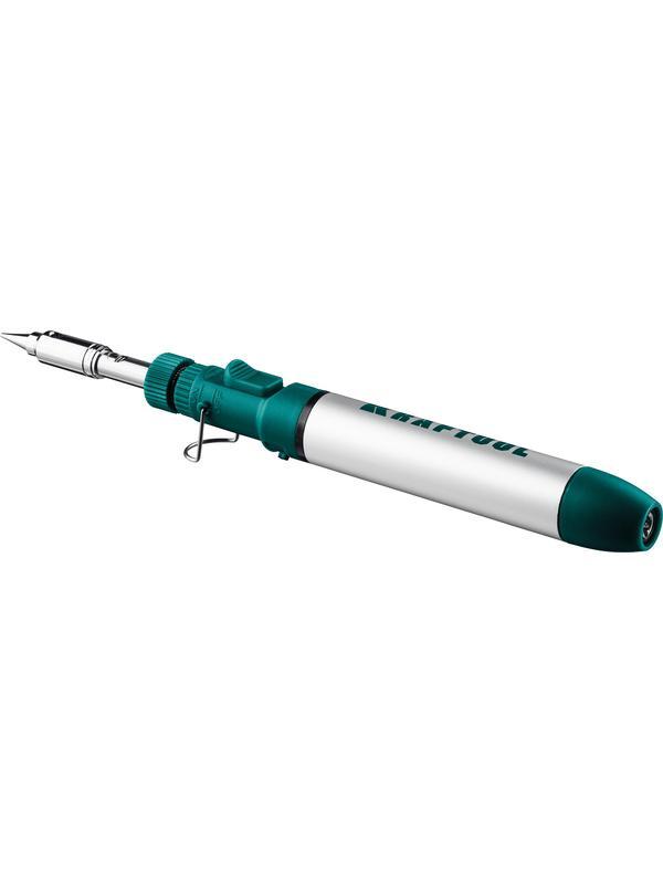 KRAFTOOL SolderGas, 70 B, 30 - 70 Вт, 1300°С, горелка, фен, набор 8 в 1, газовый паяльник (55504-H8)