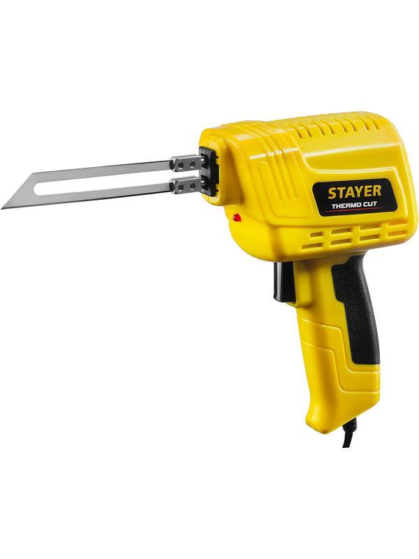 STAYER Thermo cut, 150 Вт, в наборе: 2 ножа, быстрый рез пенопласта + пластика, прибор для терморезки (45255-H2)