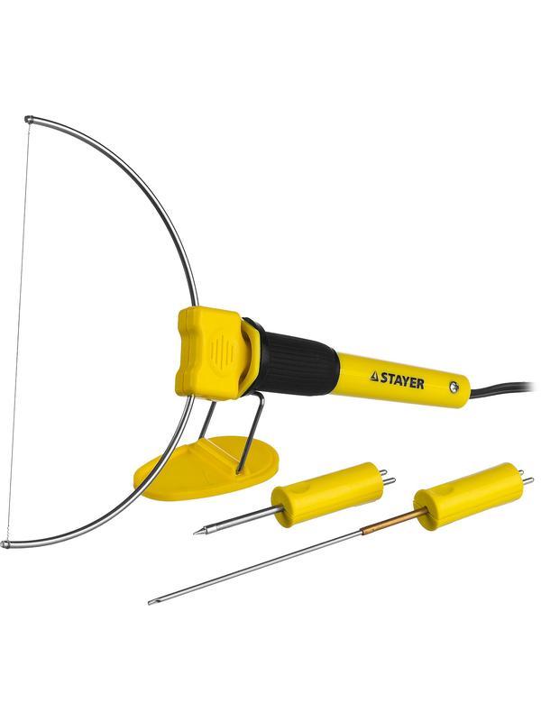 STAYER MAXterm, 7 Вт, в наборе: 3 насадки, аккуратный рез пенопласта + пластика, прибор для художественной резки (45257-H3)