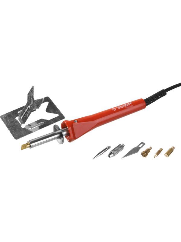 ЗУБР 30 Вт, прибор для выжигания с набором насадок (55426)