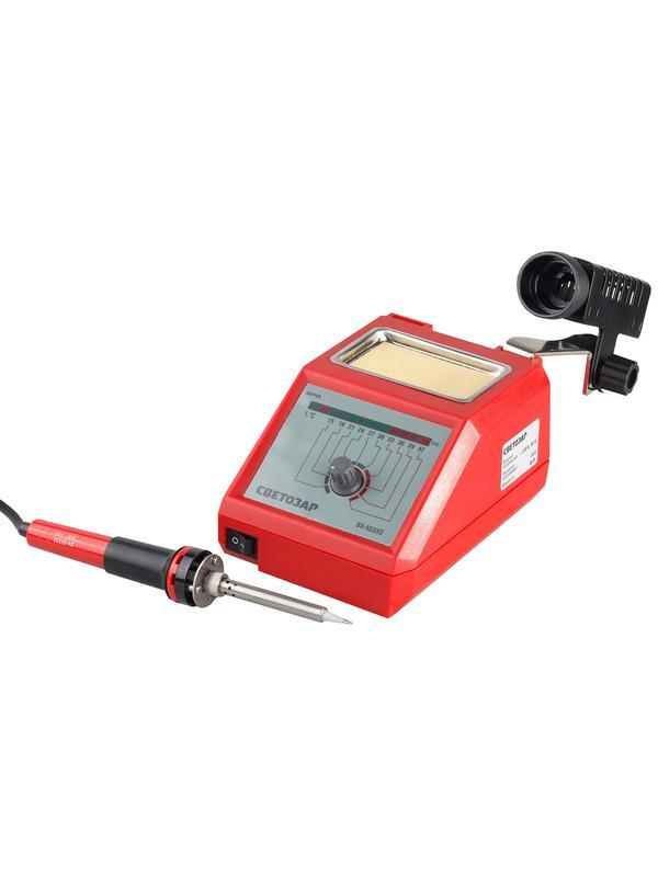 СВЕТОЗАР 48 Вт, 150 - 420°C, 220 В, аналоговая паяльная станция (SV-55333)