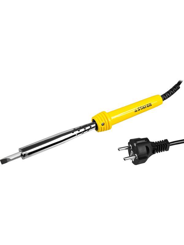 STAYER MAXTerm, 100 Вт, клин, электропаяльник с пластиковой рукояткой (55305-100)