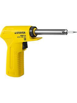 STAYER MAXTerm, 30 Вт + 70 Вт, 2 в 1, конус, электропаяльник с пистолетной рукояткой (55307-70)
