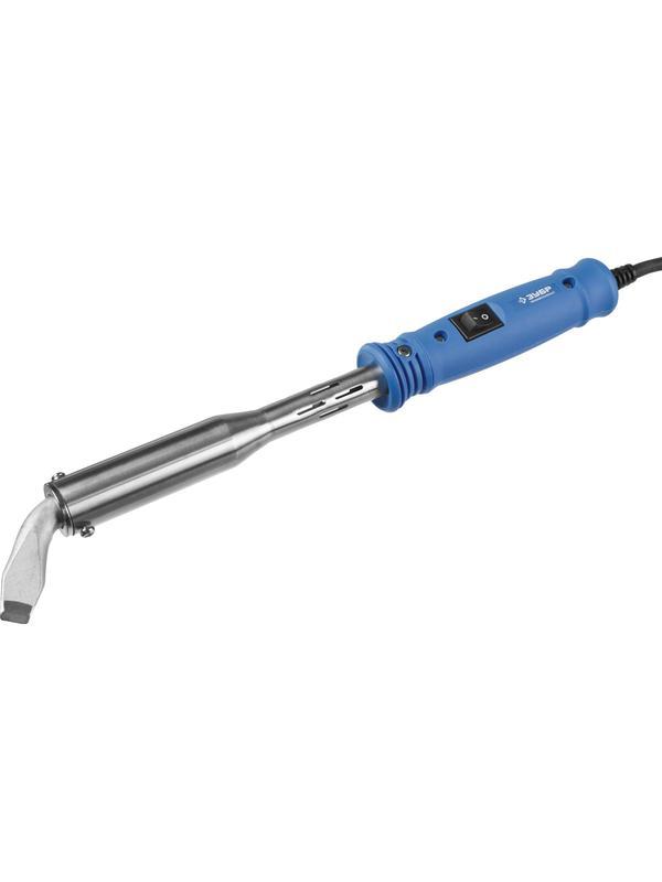 ЗУБР Ceramic PRO, 200 Вт, клин, высокомощный электропаяльник с пластиковой рукояткой, Профессионал (55301-200)