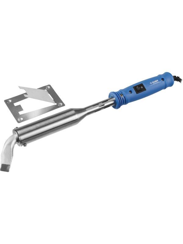 ЗУБР Ceramic PRO, 300 Вт, клин, высокомощный электропаяльник с пластиковой рукояткой, Профессионал (55301-300)