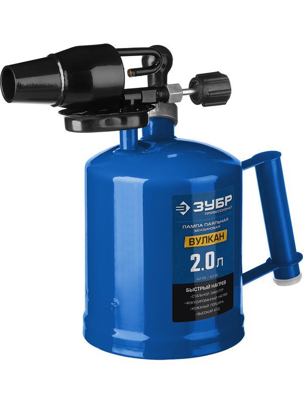 ЗУБР ВУЛКАН ВК-20, 2 л, стальной эжектор, паяльная лампа, Профессионал (40652-2.0)