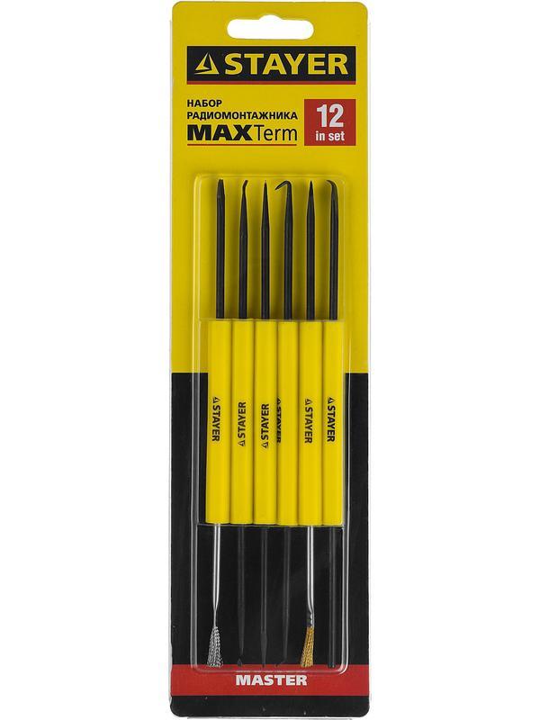 STAYER MAXTerm, 12 в 1, набор радиомонтажника (55338-H12)
