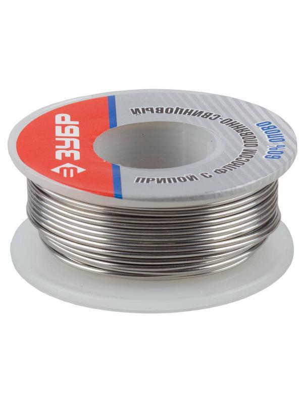 ЗУБР Sn 60%, Pb 40%, 100 гр, припой (55420-100)