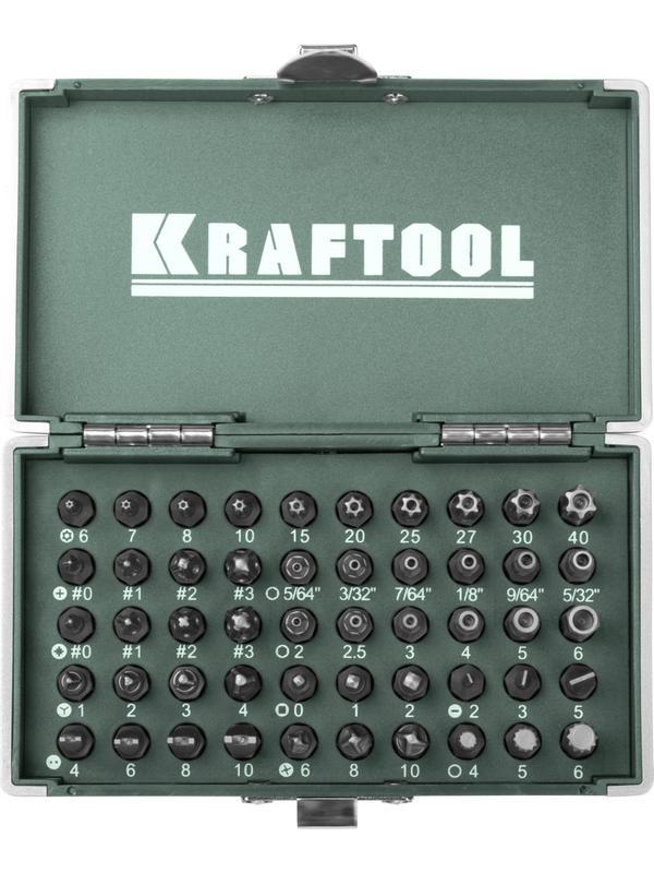 KRAFTOOL X-Drive, 50 шт, набор кованых торсионных бит (26065-H50)