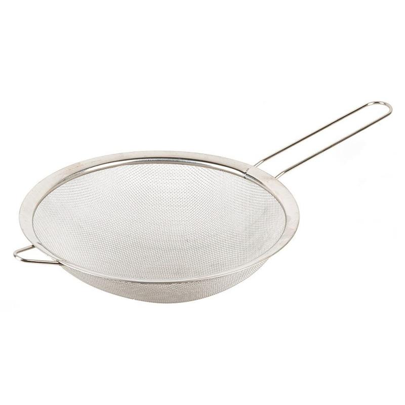 Дуршлаг - сито с ободом и  ручкой 21,5см. 39см. нержавеющая сталь 9903139