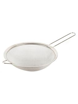 Дуршлаг - сито с ободом и  ручкой 21,5см. 39см. нержавеющая сталь 9903139