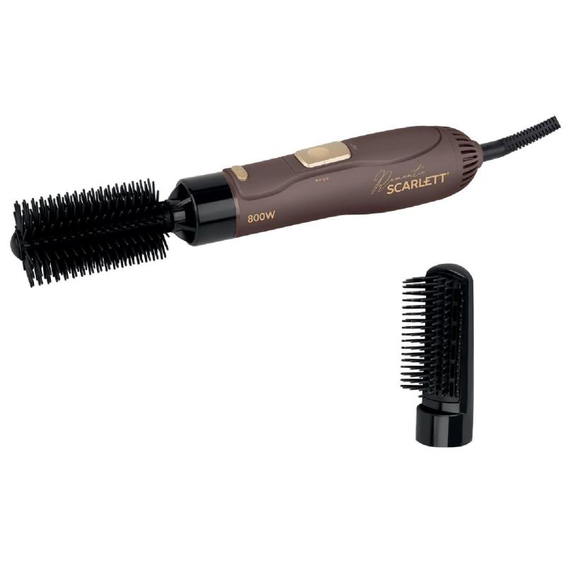 Фен-щетка SCARLETT SC-HAS73I14, 800Вт, мокко с золотом