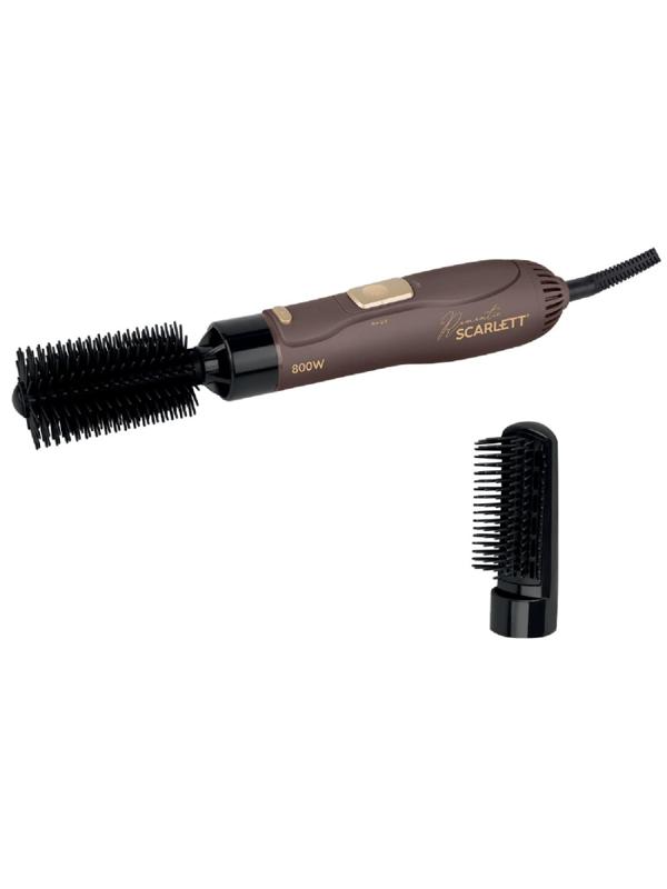 Фен-щетка SCARLETT SC-HAS73I14, 800Вт, мокко с золотом