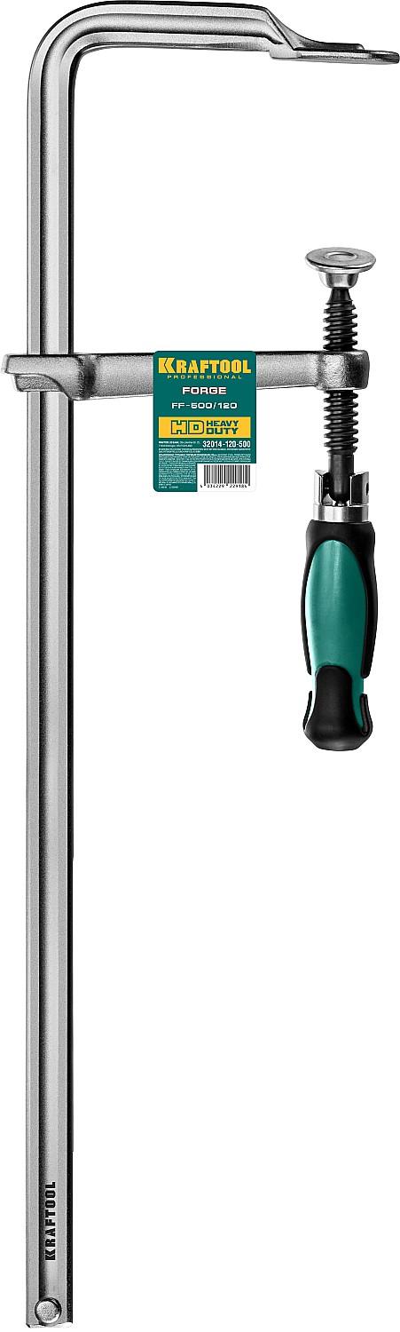 KRAFTOOL Forge FF-160/80, 120 х 500 мм, цельнокованая струбцина F (32014-120-500)