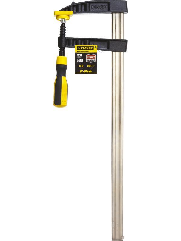 STAYER Hercules-F HF-50/12, 120 х 500 мм, усиленная струбцина F, Professional (32095-120-500)