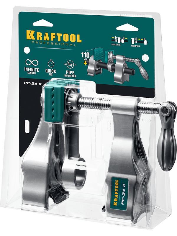 KRAFTOOL PC-34-11, 3/4″, трубная струбцина (32301-2)