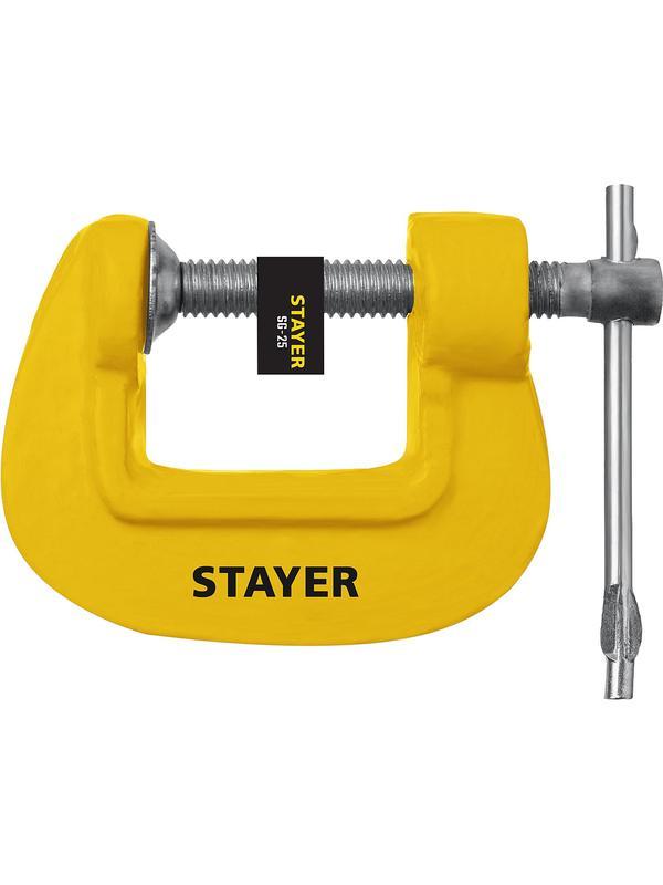 STAYER S-25, 25 мм, чугунная струбцина (3215-025)