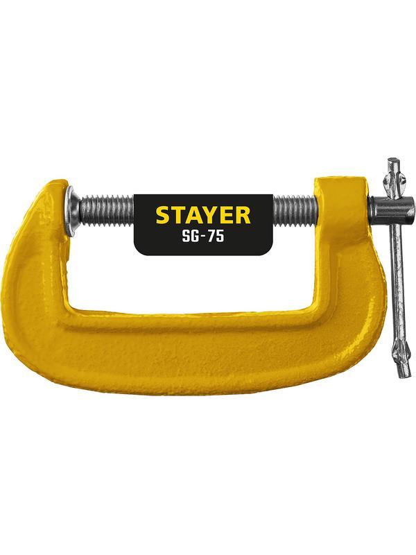 STAYER SG-75, 75 мм, чугунная струбцина G (3215-075)