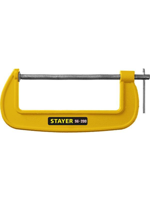 STAYER SG-200, 200 мм, чугунная струбцина G (3215-200)