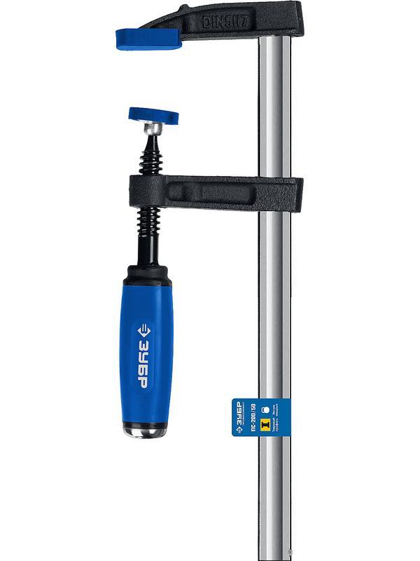 ЗУБР ПС-200/50, F, 200 х 50 мм, усиленная струбцина, Профессионал (32155-050-200)