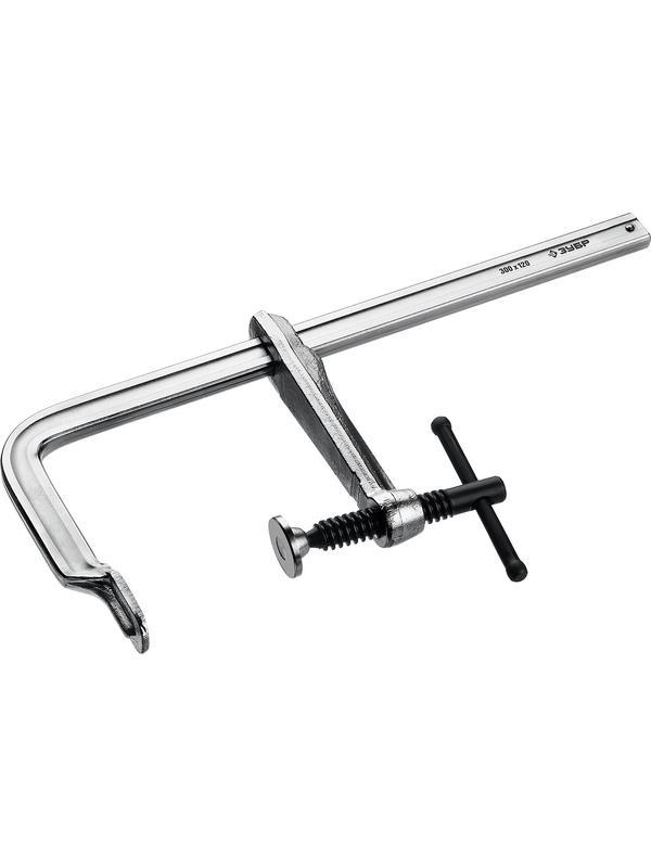 ЗУБР КС-300/120, F, 300 х 120 мм, цельнокованая струбцина F, Профессионал (32157-120-300)