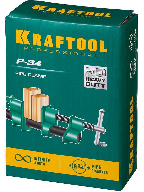 KRAFTOOL PC-34, 3/4″, трубная струбцина (32302-1)